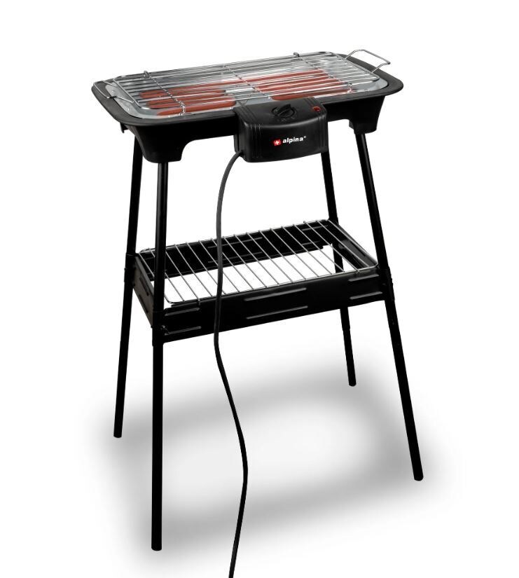 Alpina BBQ-Grill, 2000 Watt, Schwarz Image