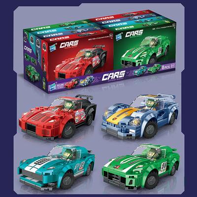 Building Blocks,Children's Assembly Small Particle Diy Racing Car Sports Car Building Block Car Compatible With A Tall Boy And Girl Building Block Toy