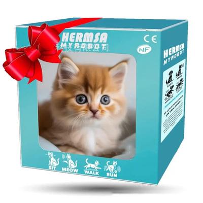 Robot Cat My Realistic Robot Kitten Interactive Kitty Toy That Walks Barks Wags Tail Plush Pet Cat For Kids Adults Realistic Robotic Cat Toy Gift That Acts Like A Real Cat