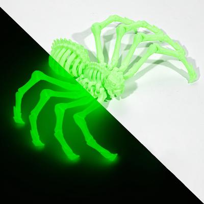 Halloween 3D Printed Poseable Spider Toy, Large Jointed Movable Spider Model, Retractable Articulated Animal Figure for Halloween Decor or Party Prank Prop
