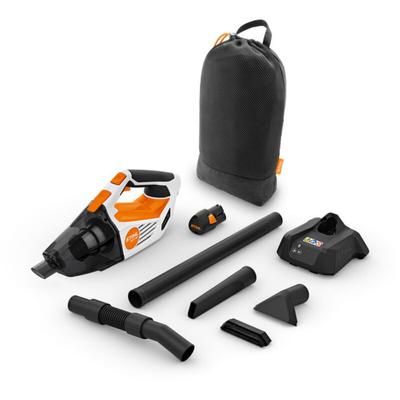 Aspiratore manuale a batteria Stihl sea 20.0 con ugelli e borsa per il trasporto Macchina + Image