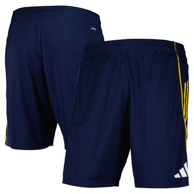 Leeds United adidas Trainings-Shorts – Marineblau Image