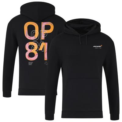 McLaren Oscar Piastri Fahrer-Kapuzenpullover – Schwarz – Unisex Image
