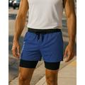 Per uomo Shorts da corsa pantaloncini con collant Fascia Elastica Pantaloncini Sport Outdoor Casuale Cotone Asciugatura Rapida Leggero Traspirante Tennis Jogging Corsa Vestibilità regolare