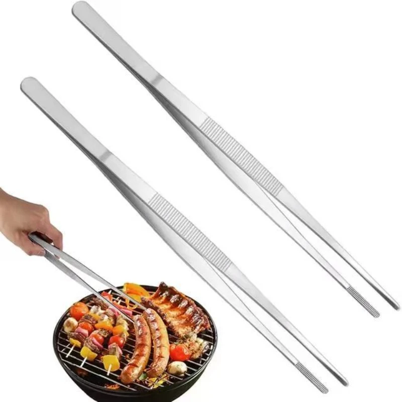 Multifunktions Grill Zange Lebensmittel Zange Lebensmittel Clip Küche Gadgets Edelstahl Churrasco Pinzette Clip Buffet BBQ Werkzeug Image