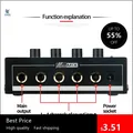 Fantastico qualità audio stereo MH400 Mixer a 4 canali Console di missaggio Mixer mono linea ultracompatta a basso rumore da 1/4 di pollice TS Lightwei