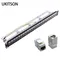 CAT7 RJ45 Keystone Patch Panel 24-Port 1U 10G Shield Ethernet Inline Coupler STP LAN 19 Inch Rackmount Network Frame Bracket