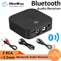 Ricevitore audio Bluetooth 5.0 NFC Adattatore audio Bluetooth wireless stereo AUX R/L RCA da 3,5 mm per cuffie con altoparlante amplificatore per auto