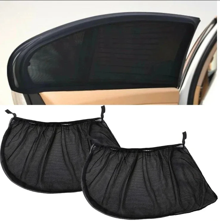 Auto Sonnenschutz Vorhänge Universal Seite Fenster Shades SUV Vorhänge Schutz Repellent Moskito Mesh Net Sonnenschirm Auto Zubehör Image