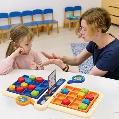 Kinder-Desktop-Kampf, herausforderndes logisches Denken und Stressabbau-Spielzeug, Junge, Mädchen, Lernen, Entspannung, Geschenk, 3D-Puzzlespiel Image