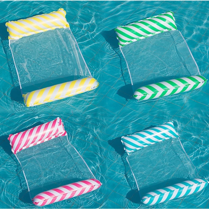 Sommer faltbare Wasser Hängematte Schwimmbad aufblasbare Luftmatratze für Schwimmen Strand Liege schwimmende Schlafbett Stuhl