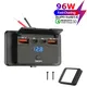 Caricabatteria da auto USB Dual PD Dual QC 3.0 a 4 porte con interruttore Presa di ricarica rapida da 96 W Alimentazione USB per camion camper per auto 12 V/24 V