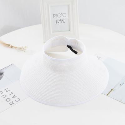 14 Colors Summer Folding Empty Top Hat Straw Hat Sun Hat Beach Hat Sunshade Sun Hat Panama Women's Men's Straw Hat