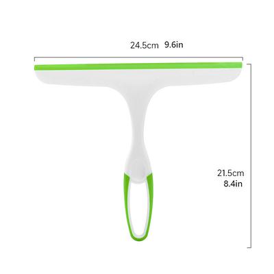 3pcs Cleaning Scrapers Long Handle Household , Double-Sided Silicone Squeegees for Bathroom Tiles, Glass, Mirrors, and Anti-Fog Removal