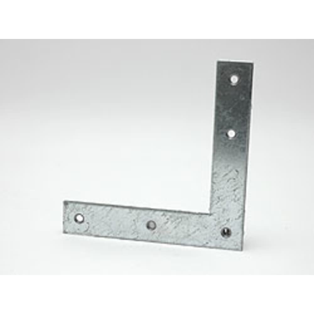 Metall Flachwinkel Eisen 160x160x30mm Verbinder Halterung 3mm Dick Löcher 6,5mm Schwarz 1 Stück Image