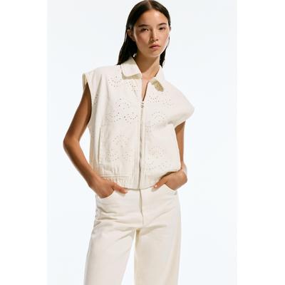 Embroidered Cotton Vest