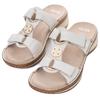 Pantolette ARA "HAWAII", Damen, Gr. 35, beige (creme), Glattleder, Basic, Schuhe, Sommerschuh, Sandale mit Keilabsatz