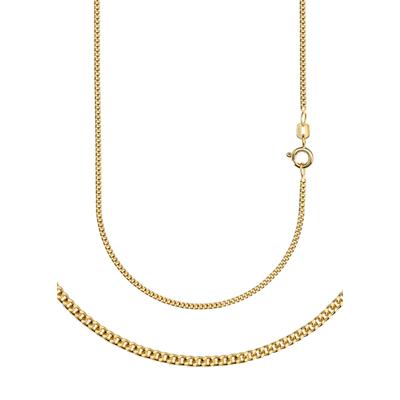 Collierkettchen FIRETTI "Schmuck Geschenk Gold 333 oder 585 Halskette Panzerkette diamantiert" Gr. 55, gold (gelbgoldfarben), Halsketten, Damen, 55, Gelbgold 333, B: 1,7mm, Made in Germany, B:1,7mm Image