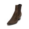 Stiefel MARC O'POLO "mit Innenreißverschluss", Damen, Gr. 39, braun (schwarz braun), Obermaterial: 100% Leder (Rind), Schuhe