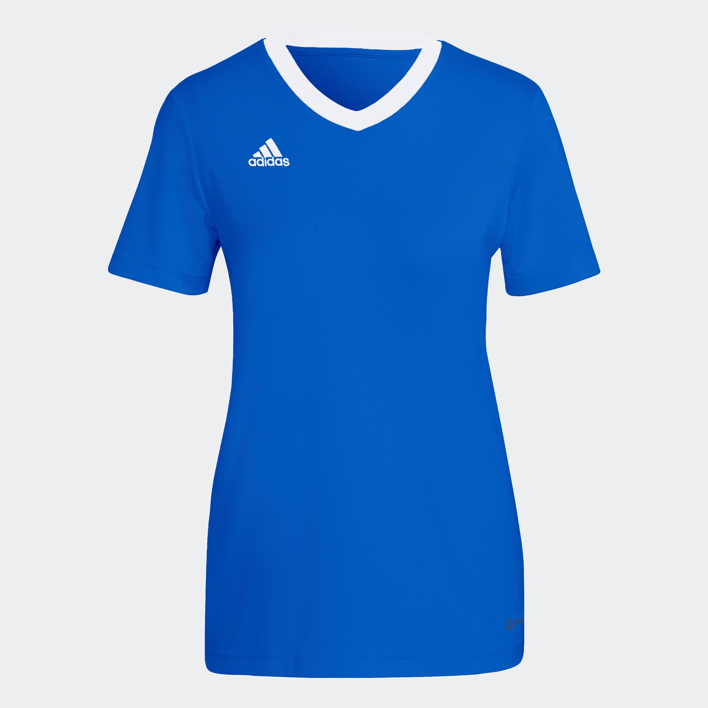 Fußballtrikot ADIDAS PERFORMANCE "ENT22 JSY W", Damen, Gr. S, blau (royal blau), Obermaterial: 100% Polyester, V-Ausschnitt, Trikots Fußballtrikot