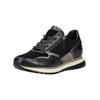 Sneaker GABOR COMFORT "Gabor Comfort Sneaker Leder", Damen, Gr. 38, schwarz (schwarz, grau), Leder, casual, Schuhe