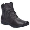 Stiefelette JOSEF SEIBEL "Naly 24", Damen, Gr. 43, braun (dunkelbraun), Leder, casual, Schuhe, Reißverschluss Stiefel, Winterstiefelette mit zwei Reißverschlüssen