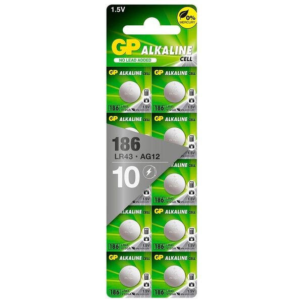 GP Batteries 10x Knopfzellen »LR43« Knopfzelle Image