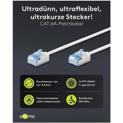 goobay Netzwerkkabel RJ-45 Cat.6a 7.5 m weiß Image