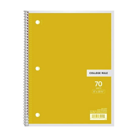 Spiral Notebook Furenl 1-Subject College Ruled Notebooks | 70 Sheets Per Book 8 X 10.5 Inches 1 Pack Assorted Colors Bulk Wide Ruled Spiral Notebooks