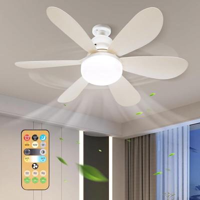 Leiser Deckenventilator mit Licht und Fernbedienung, 30-W-Deckenventilatorlampe mit E27-Fassung, Image