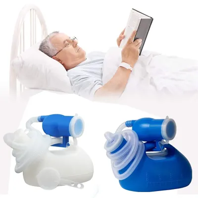 Urinal For Men Spill Proof Men's Potty Portable Urinal Pee Bottle 2000 ML For Home Camping Car Travel