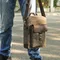 Sac à bandoulière en toile avec poignée supérieure en cuir pour hommes, sac à bandoulière décontracté, grande capacité, mode masculine, nouveau