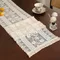 Nordic Spitze Tischläufer Beige Hochzeit Dekor Esstisch Dekoration Amerikanische Häkeln Quaste Tischläufer Party Supplies