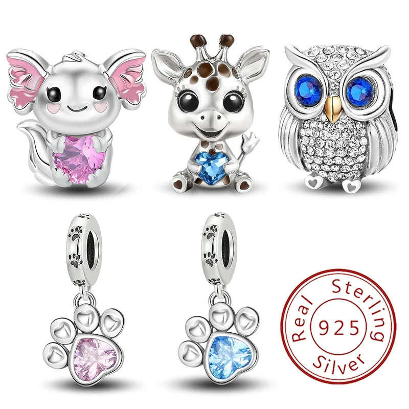 925 Sterling Silber Kreuz Reise Bibel Katze Hund Chamäleon Haustier Charms Perlen Diy Armband Armreif Von Hoher Qualität Edlen Schmuck Image