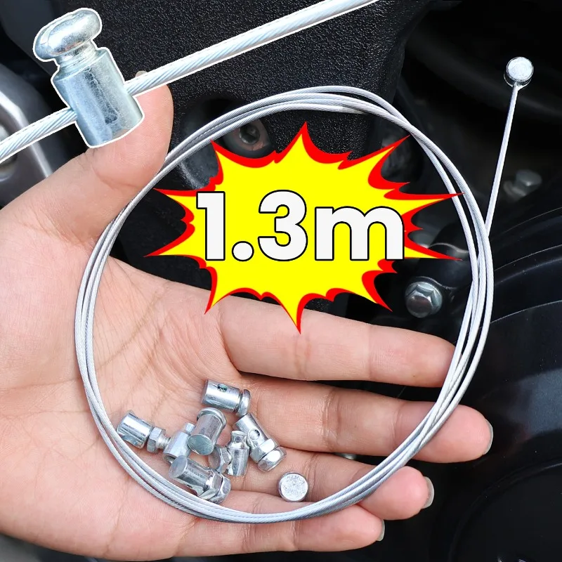 1/2 set Kit di riparazione cavo acceleratore frizione freno di emergenza moto Kit di riparazione dado senza saldatura in acciaio inossidabile Accessori per riparazione auto