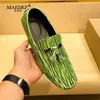MAEDEF Männer Müßiggänger Casual Luxus Marke Männer Schuhe Handgemachte PU Leder Mokassins Licht Atmungsaktive Slip auf Mann Boot Schuhe