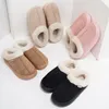 Plattform Flauschige Hausschuhe Frauen Haus Wohnungen Casual Designer Winter Schuhe Damen Mode Baumwolle Plüsch Warme Schuhe Elegante Innen