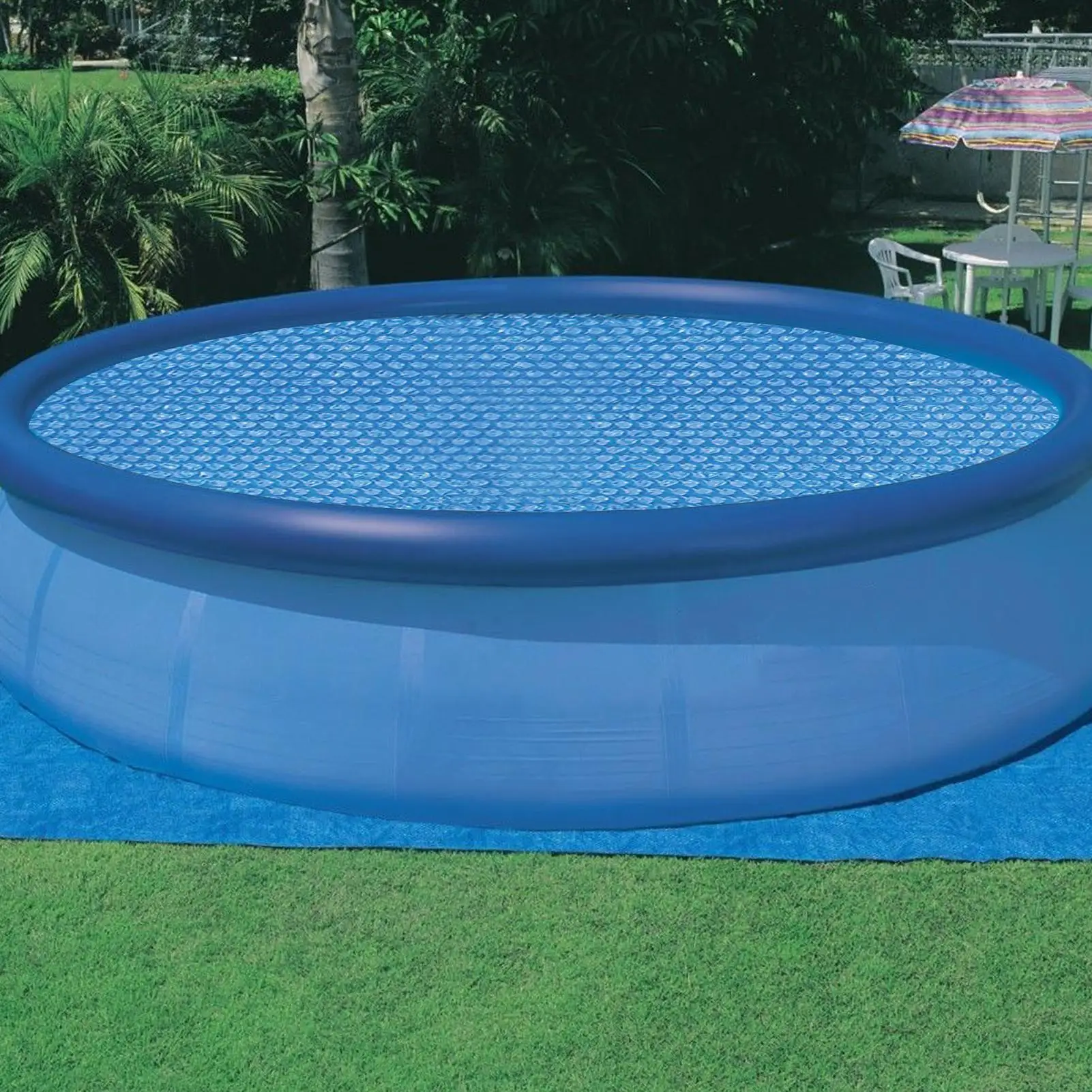 Couverture de piscine solaire couverture de retenue de chaleur de piscine couverture solaire à bulles coupe libre couverture de piscine solaire accessoires de piscine