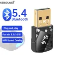 Adattatore USB Bluetooth Dongle Bluetooth 5.4 per PC Altoparlante portatile Ricevitore audio Mouse wireless Tastiera Trasmettitore USB