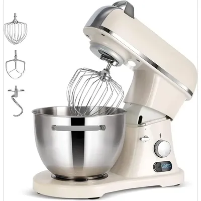 8.4QT Commercial Stand Mixer 800W with NSF Certified and Aluminum Die Casting, Mixers Kitchen Electric Stand Mixer Metal Food Mi
