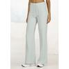 Loungepants FRENCH CONNECTION, Damen, Gr. 48/50, N-Gr, grün (mint), Obermaterial: 78% Polyester, 19% Viskose, 3% Elasthan, unifarben, modisch, bequem lang, Hosen, in gerippter Strickoptik