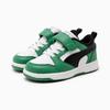 Sneaker PUMA "REBOUND V6 LO AC+ INF", Gr. 22, grün (puma weiß, puma schwarz, archive grün), Synthetik, sportlich, Schuhe, für Kinder
