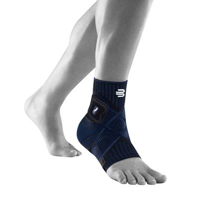 Sprunggelenkbandage BAUERFEIND "Sports Ankle Support rechts", Herren, Gr. XS, blau (navy), Obermaterial: 57% Baumwolle, 41% Polyester, 2% Elasthan, Bandagen
