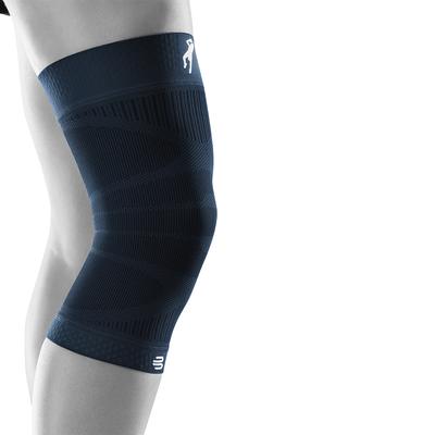 Kniebandage BAUERFEIND "Sports Compression Knee Support", Herren, Gr. S, blau (navy), Obermaterial: 57% Baumwolle, 41% Polyester, 2% Elasthan, Bandagen, mit Kompression Image