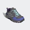 Wanderschuh ADIDAS TERREX "TERREX AX4R", Kinder, Gr. 38, grau four, matte silber, semi flash aqua, Textil, Synthetik, sportlich, Schuhe