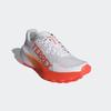 Trailrunningschuh ADIDAS TERREX "TERREX AGRAVIC 3 TRAILRUNNING", Gr. 40,5, cloud weiß, semi impact orange, dash grau, Textil, Synthetik, sportlich, Schuhe, Trail-Runningschuhe