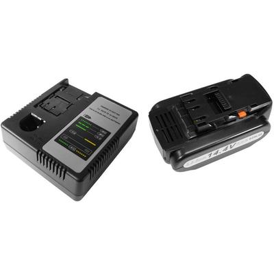 Trade-shop - 2in1 Angebot im Set: Akku Schnellladegerät + Hochleistungs Li-Ion 14,4V 4000mAh Akku Image