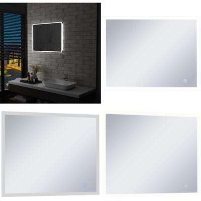 LED-Badspiegel mit Berührungssensor 80x60 cm - LED-Spiegel - Badezimmer Spiegel - Badspiegel Image