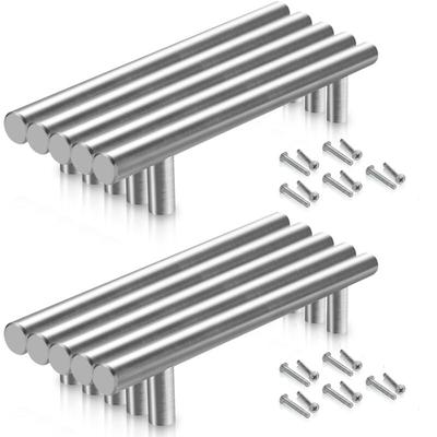 10X Stangengriff Möbelgriffe Türgriff Schrankgriff Küchengriff Griffe Edelstahl 188x128 Ø12MM Image