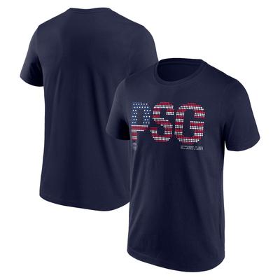 PSG USA T-Shirt mit Punktgrafik – Marineblau Image